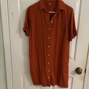 Rust Orange Casual dress